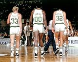 Option #1: Boston Celtics - Kevin McHale #32, Robert Parish #00 and Larry Bird #33 - 8"x10" Photo with Clear Protective Sleeve