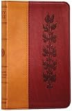ESV Compact Bible (Tan/Burgundy, Vine Design, Red Letter)