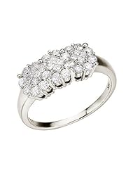 Birthstone Company 14K White Gold Diamond Clustaire Ring