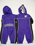 Kansas State Wildcats Infants / Babys / Kids purple and black hooded Wind Suit coverall