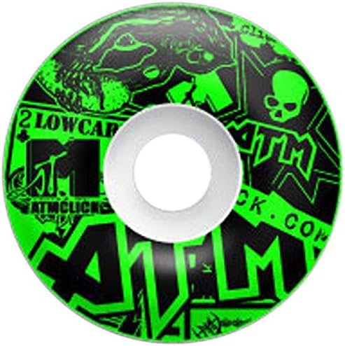ATM Skateboards Sticker Complete Board, Green, 8