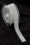 Arts Craft 4 Lines Diamond Ribbon, 3mm, Silver