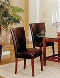 Review AtHomeMart  / Set of 2 Leatherette Parson Dining Chairs