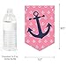 Big Dot of Happiness Ahoy - Nautical Girl - Baby Shower Bunting Banner - Anchor Party Decorations - Welcome Baby