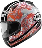 Arai Profile Riptide Lady Graphic Full Face Motorcycle Riding Race Helmet- Red/ Silver/ Black