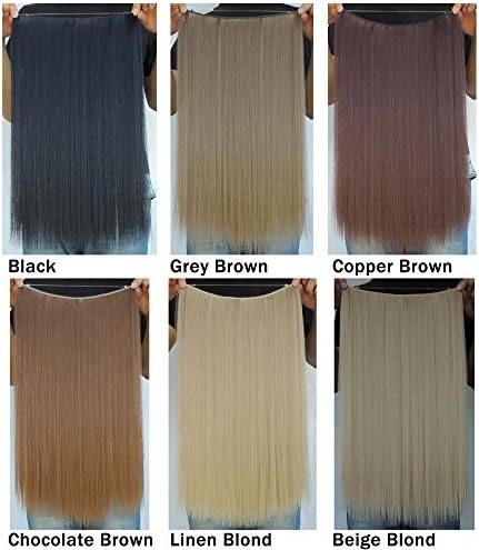 Fashion Highlights Colorful Halo Hair Extension Straight Flip in Hair Extensions 20" 50g Synthetic Wig