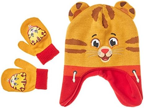 Daniel Tiger's Neighborhood Baby Toddler Boys Winter Hat &amp; Mitten Set