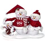 Mississippi State Christmas Snowman Table Decoration