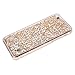 iPhone 6S Plus Case, iPhone 6/6S Plus Liquid Glitter Case,Phezen 3D Creative Design Shiny Quicksand Flowing Bling Glitter Sparkle Heart Clear Hard Case for iPhone 6S Plus / 6 Plus - Gold Diamonds