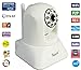 1080P HD Wireless Wifi IP Camera 2 million Megapixel Plug&play SD card White Network security Camera Pan & Tilt Rotate Free Android iOS app Night Vision Motion Detection Alert With IR-Cut Filter