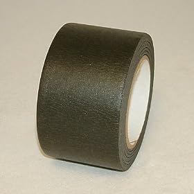 JVCC JV497 Black Masking Tape: 3 in. x 60 yds. (Black)