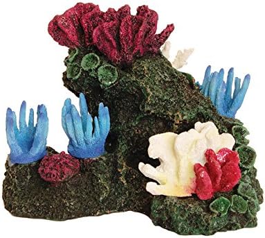 Colourful Coral Reef on Lava Rock Decoration Fish Tank Aquarium Ornament
