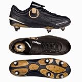 Uhlsport Kickschuh Legende SC 100812501, Unisex - Erwachsene Sportschuhe - Fußball, schwarz, (black/gold 01), EU 44.5 (UK 10)