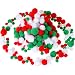 Sumind 300 Pieces Assorted Pom Poms Fluffy Pom Balls Small Craft Pompoms for DIY and Decorations, 3 Sizes