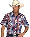 Wrangler Men's Short Sleeve Assorted Stripe Or Plaid Western Shirts