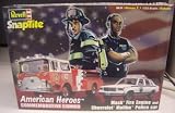 Revell 1720 Mack Firge Engine and Chevrolet Malibu Police Car 1/32 Scale Plastic Snaptite Kit