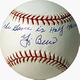 Yogi Berra Autographed Official MLB Baseball with 90% of the Game is Half Mental Inscription