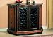 Kitchen & Housewares : BOMBE CHEST WINE CABINET TWO TONE FINISH