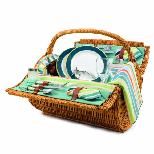 Picnic Time Barrel Picnic Basket, Service for 2, St. Tropez