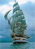 Sailing Ship by Anonymous. Art Print Poster FRAME IT.. 24 inches width by 36 inches height. Highest Quality Art Poster Print