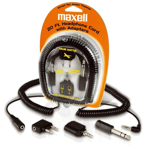 MAXELL 190399 Headphone Extension Cord & Adapters