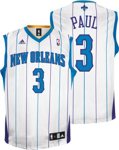 Chris Paul New Orleans Hornets White 2008-2009 Replica Adidas NBA Jersey