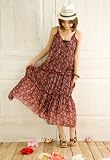 花柄シフォンワンピース☆レット/グリーン2色入☆pan-j71170-75【自社工場生産】 K・Y・O・K・O