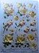 A4 sheet 3D numbered step by step die cut Dufex decoupage - floral - yellow roses