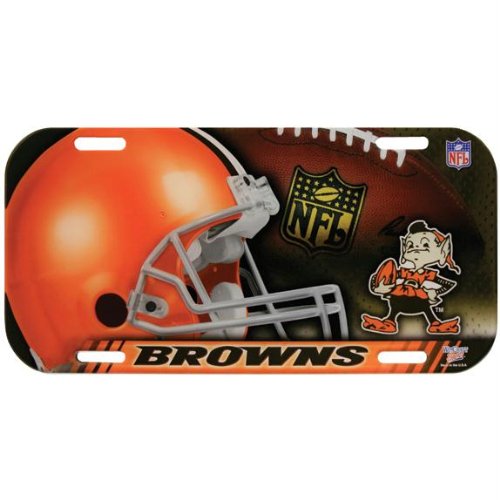 Cleveland Browns - Collage High Definition License Plate, NFL Pro Football