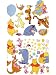 Winnie the Pooh and Friends Wall Stickers Stikarounds 46 pieces