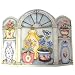 Assorted Teapot Hand Painted Fireplace Screen