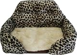 51O5lJIwjfL. SL160  NEW LARGE DOG OR CAT PET BED LOUNGE LEOPARD PRINT