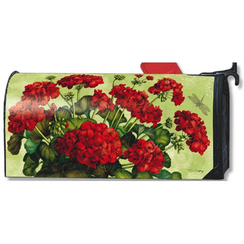 MailWraps Geraniums Mailbox Cover 06450