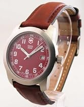 WOMENS VICTORINOX SWISS ARMY LEATHER DATE WATCH 20995BL