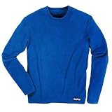 TAIGA Men's Polartec Microfleece Crewneck Long-Sleeved Fleece Shirt, Royal Blue, MADE IN CANADA