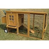 Chicken Coop Hen House Ark Poultry Run Nest Box Rabbit Hutch 6 To 10 ...