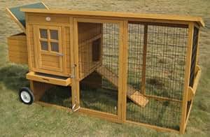 Mayfair Portable 100% Fox Proof 3mm Welded &amp; Coated Wire Chicken Coop ...