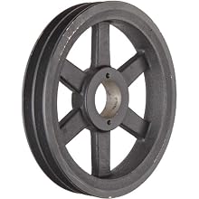 Martin FHP Sheave, MST Bushed, 3L/4L or A Belt Section, 2 Grooves, Class 30 Gray Cast Iron