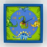 Dinosaur Kids Child Boys Room Wook Wall Clock