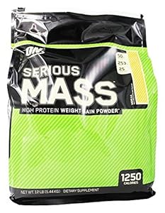 Optimum Nutrition - Serious Mass Vanilla, 12 lb powder