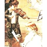 Music Lesson (Children Playing) Art Print Poster - 16x20