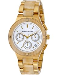Kenneth Jay Lane Womens 2140 2100 Series Analog Display Japanese Quartz Gold Watch