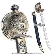 Pirates of Caribbean Cutlass Sword Basket Guard Saber