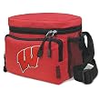 University of Wisconsin Lunch Box Cooler Bag Insulated Red UW Badgers - Top Quality Unique Lunchbox or Red Cushioned Travel Bag OFFICIAL NCAA MERCHANDISE