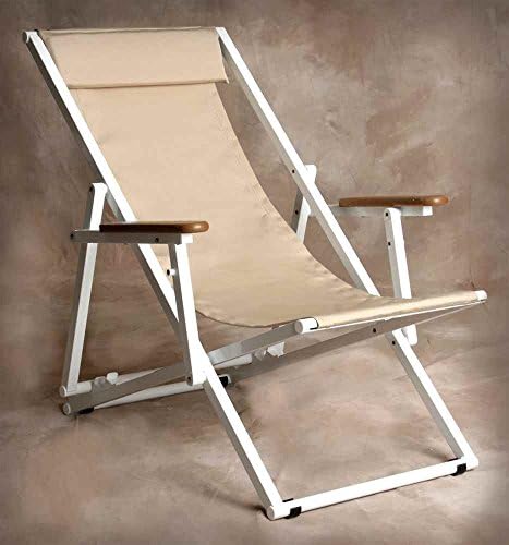 Key West Lounge Chair with Arms in Linen Color