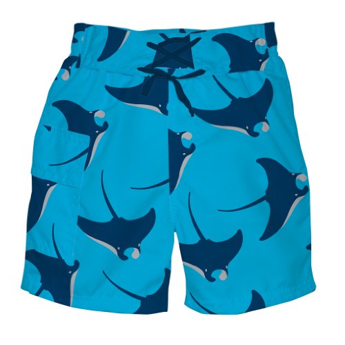 i play. Baby-Boys Infant Ultimate Swim Diaper Pocket Trunk Short, Aqua Stingray, 24 Months