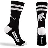 Athletic Half Cushioned Crew Socks | Hockey Player Design