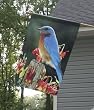 Bluebird Standing Silk Reflections Garden Size Flag