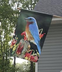 Bluebird Perch Garden Flag