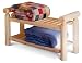 CEDAR LOG QUILT BENCH